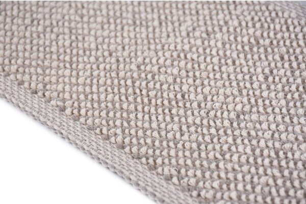 Passatoia per scale grigio chiaro in cotone set da 16 pz 25x65 cm Kumsal Bej - Vitaus