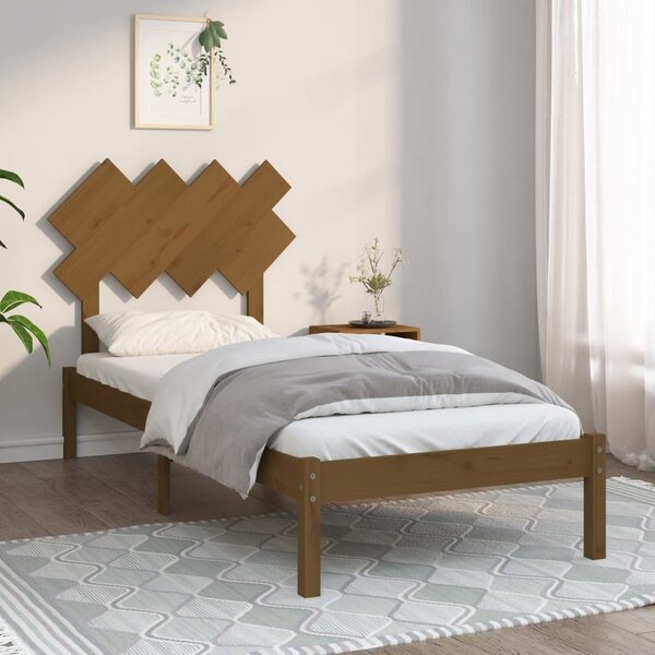 Letto Matrimoniale Moderno Struttura Letto Giroletto Marrone Miele