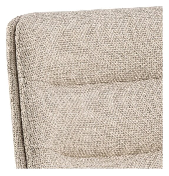 Sgabello da bar nero/beige con altezza regolabile (altezza della seduta 65 cm) Adisa – Actona