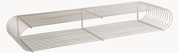 Mensola da parete in metallo Curva, alt. 80 cm