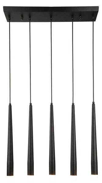 Lampadario nero Agusta – Squid Lighting