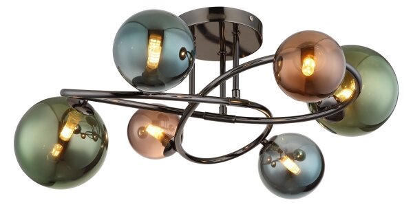Globo 56142-6D - Lampadario a plafone LED RIHA 6xG9/3,5W/230V