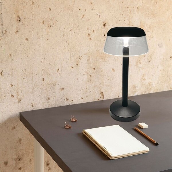 LED Lampada da tavolo touch ricaricabile e dimmerabile LED/3W/5V 3000-6000K nero