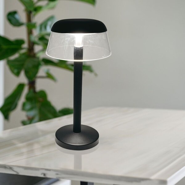 LED Lampada da tavolo touch ricaricabile e dimmerabile LED/3W/5V 3000-6000K nero