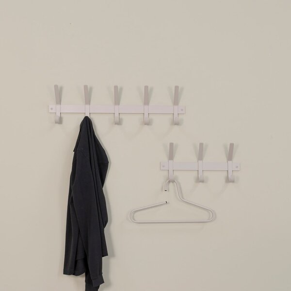 Attaccapanni da parete grigio tortora in metallo 70 cm Dexter – Spinder Design
