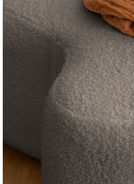 Sgabello marrone in tessuto bouclé Miuf - Miuform