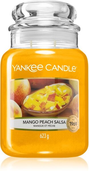 Yankee Candle Mango Peach Salsa candela profumata Classic media 623 g