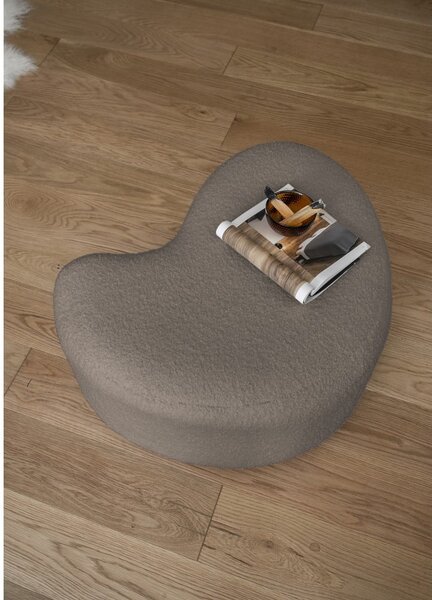 Sgabello marrone in tessuto bouclé Miuf - Miuform