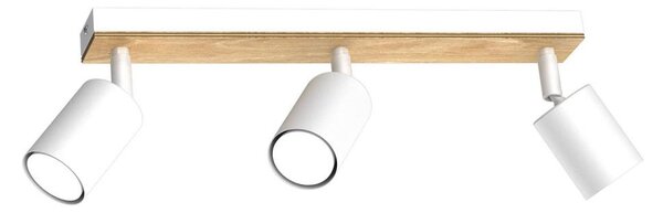 Faretto TULON 3xGU10/8W/230V bianco/quercia