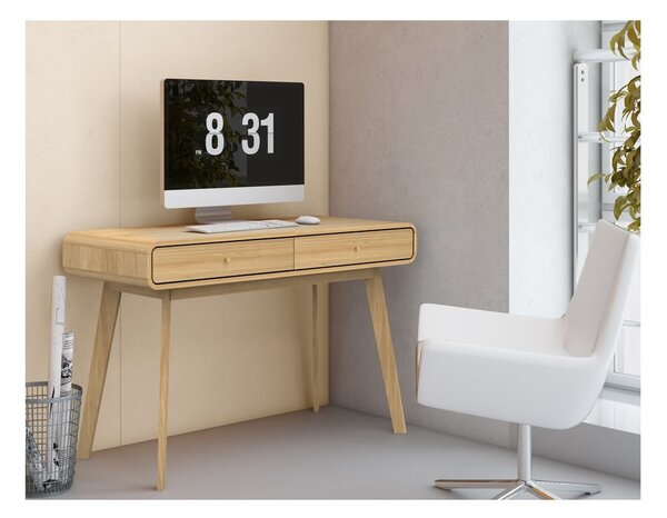 Tavolo da lavoro in rovere 50x120 cm Cassie - Støraa