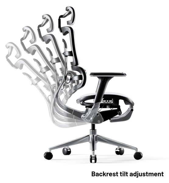 Sedia ergonomica Diablo V-Master: nero e bianco