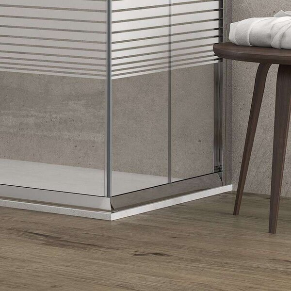 Kamalu box doccia 90x80 vetro serigrafato altezza 180cm modello k410