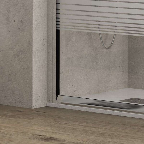 Kamalu box doccia 90x80 vetro serigrafato altezza 180cm modello k410