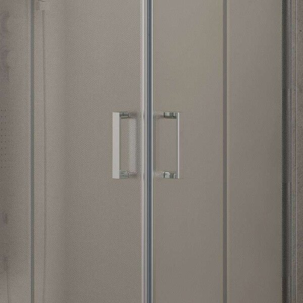 Kamalu box doccia 90x80 vetro opaco ante scorrevoli altezza 180cm k410