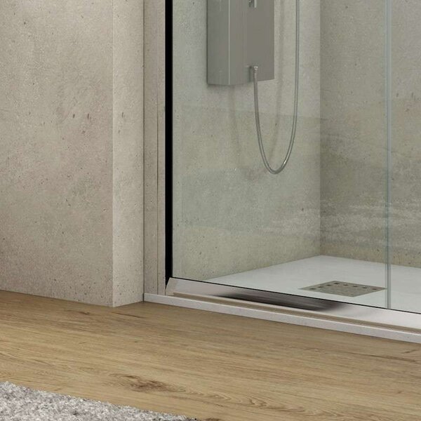 Box doccia angolare 120x80 altezza 180 cm vetro trasparente K410 - KAMALU