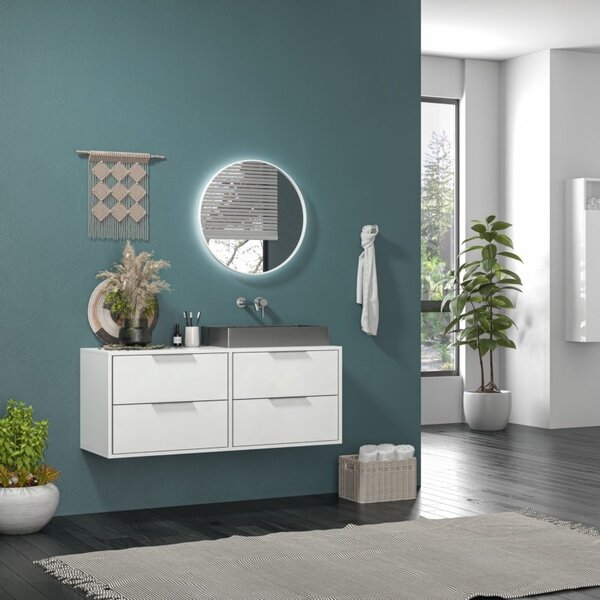 Mobile sospeso 120cm con 4 cassetti scorrevoli KSPR-120D - KAMALU