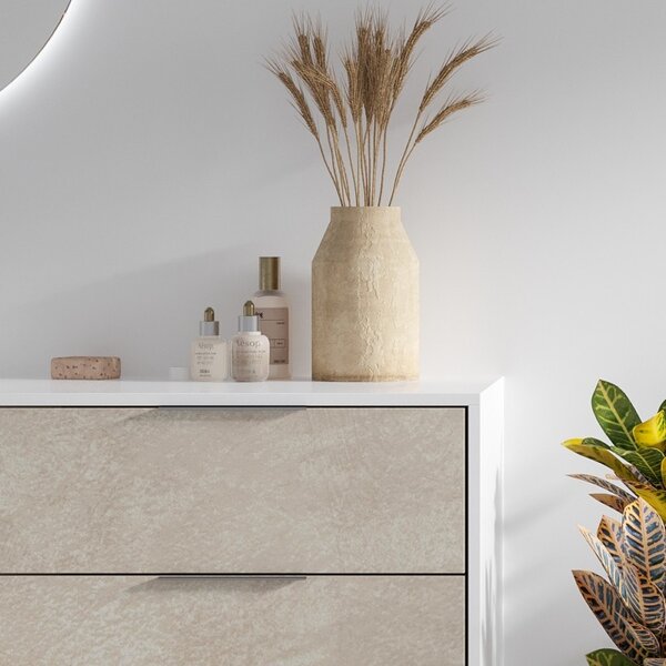 Mobile bagno 135cm bicolore con 4 cassetti scorrevoli SPR-135D - KAMALU
