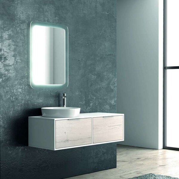 Mobile bagno 120cm bicolore con 2 cassetti scorrevoli SPR-120C - KAMALU