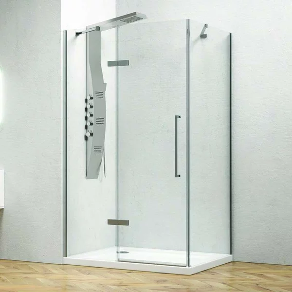 Box doccia angolo 70x90 anta battente 70cm e laterale fisso 90cm KT5000 - KAMALU
