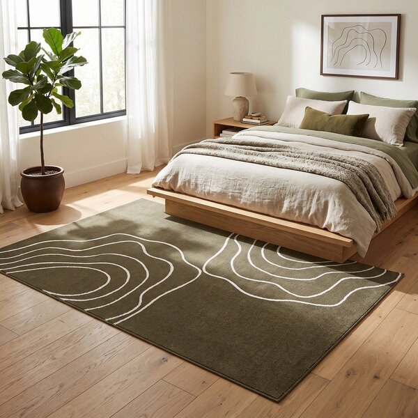 Tappeto verde 160x230 cm Pulse – ESTE