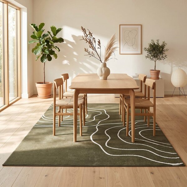 Tappeto verde 160x230 cm Pulse – ESTE