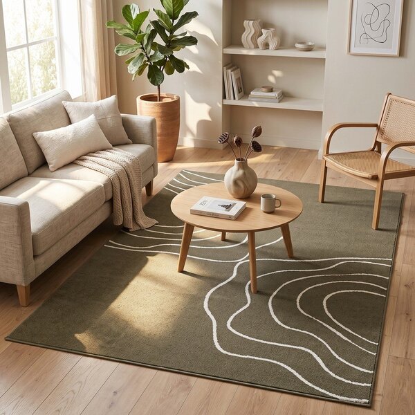 Tappeto verde 160x230 cm Pulse – ESTE