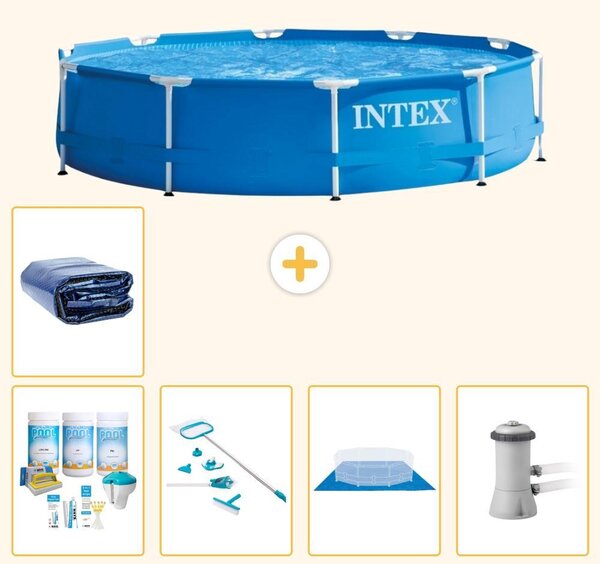 Piscina autoportante rettangolare - 366x76 cm - 6 pezzi - Modello S20442