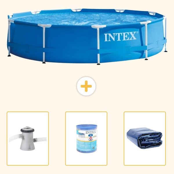 Piscina autoportante rettangolare - 305x76 cm - 4 pezzi - Modello S21328