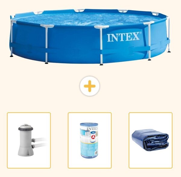 Piscina autoportante rettangolare - 366x76 cm - 4 pezzi - Modello S21332
