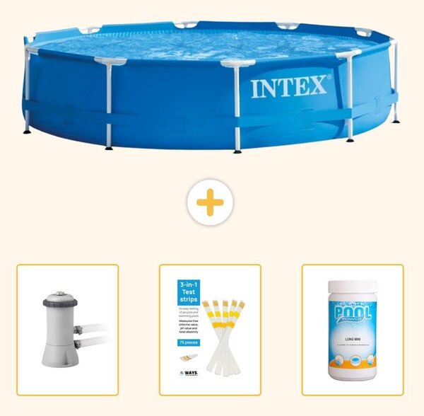 Piscina fuori terra a struttura - 366x76 cm - 4 pezzi - Modello SCB73