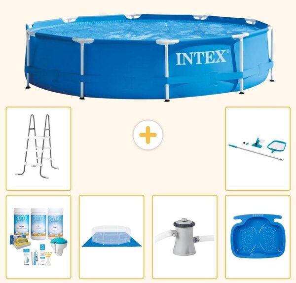 Piscina fuori terra a struttura - 305x76 cm - 7 pezzi - Modello S21001