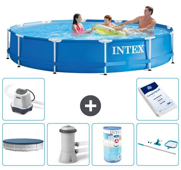 Piscina autoportante rettangolare - 366x76 cm - 7 pezzi - Modello S41565