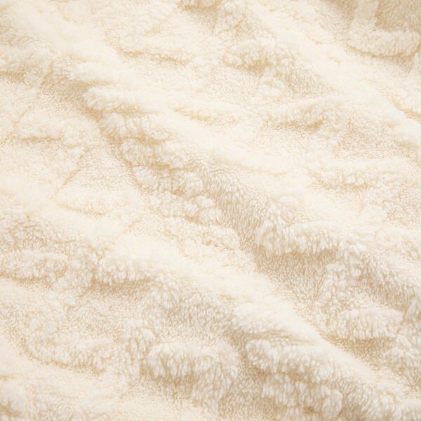 Coperta color crema in sherpa 220x240 cm Edgar – douceur d'intérieur