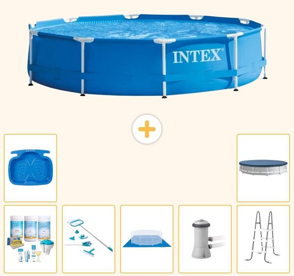 Piscina autoportante rettangolare - 366x76 cm - 8 pezzi - Modello S20436