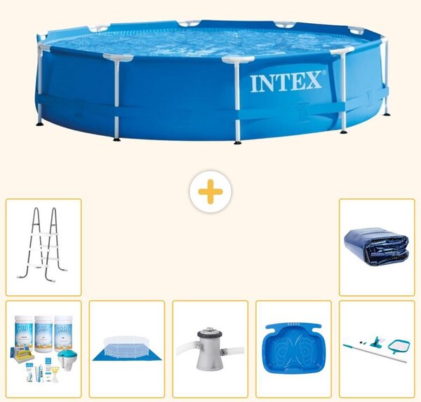 Piscina autoportante rettangolare - 305x76 cm - 8 pezzi - Modello S20425