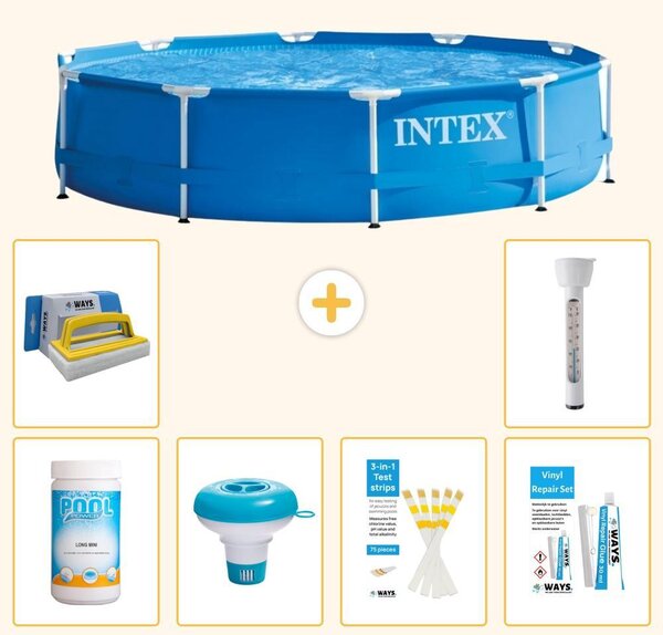 Piscina autoportante rettangolare - 305x76 cm - 7 pezzi - Modello S21329