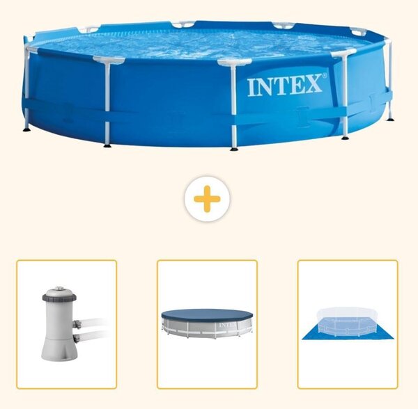 Piscina autoportante rettangolare - 366x76 cm - 4 pezzi - Modello SCB76