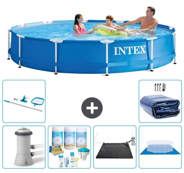 Piscina autoportante rettangolare - 366x76 cm - 7 pezzi - Modello S20477