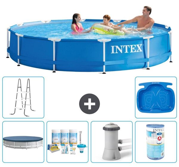 Piscina fuori terra a struttura - 366x76 cm - 7 pezzi - Modello S41558