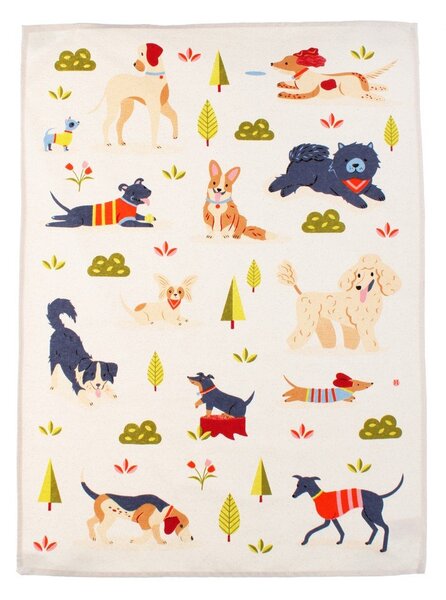 Strofinaccio in cotone 70x50 cm Dog Park – Rex London