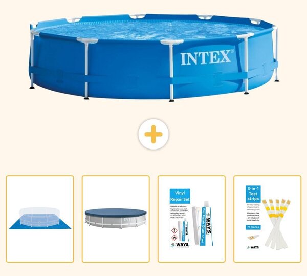 Piscina autoportante rettangolare - 366x76 cm - 5 pezzi - Modello S22456