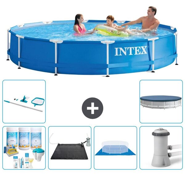 Piscina autoportante rettangolare - 366x76 cm - 7 pezzi - Modello S20427
