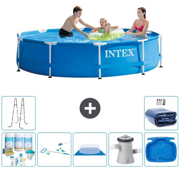 Piscina autoportante rettangolare - 305x76 cm - 8 pezzi - Modello S20426