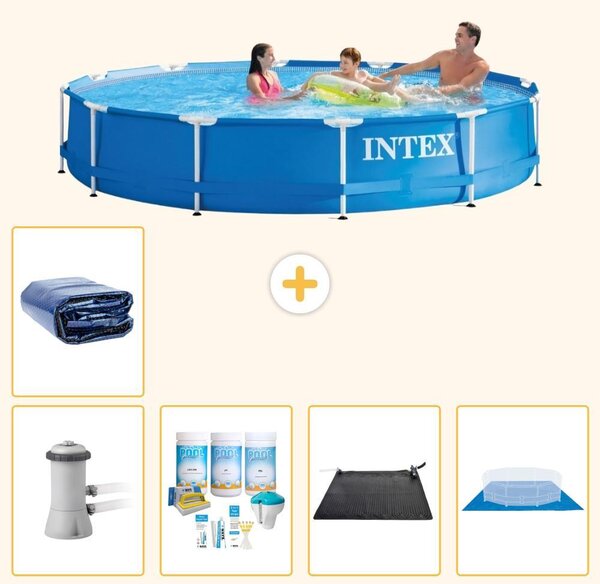 Piscina autoportante rettangolare - 366x76 cm - 6 pezzi - Modello S20480