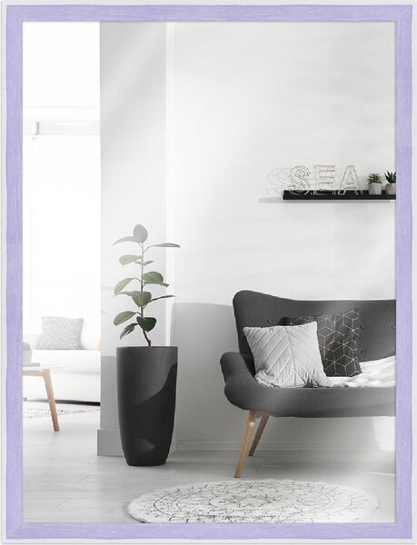Specchio da parete MendeFrames H080 in legno viola 10x10 cm