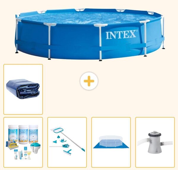 Piscina autoportante rettangolare - 305x76 cm - 6 pezzi - Modello S20422