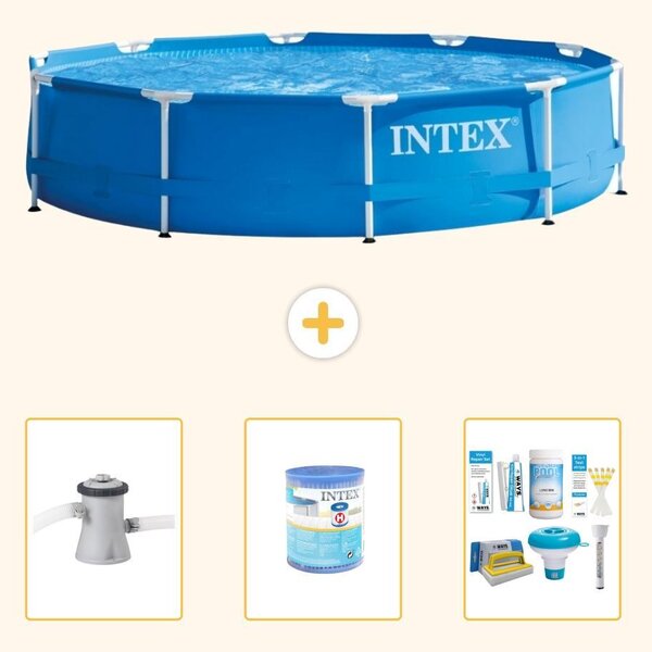 Piscina autoportante rettangolare - 305x76 cm - 4 pezzi - Modello S22453