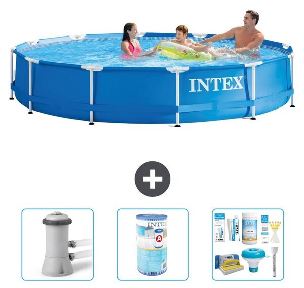 Piscina fuori terra a struttura - 366x76 cm - 4 pezzi - Modello S22458