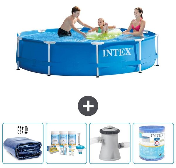 Piscina autoportante rettangolare - 305x76 cm - 5 pezzi - Modello S41472