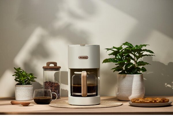 Ariete Macchina Caff Americano Caff Macinato 12 Tazze Potenza 900W con Filtro Breakfast Wood colore Beige - 00M139406AR0